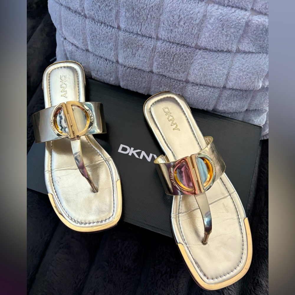 DKNY Gold Sandals
